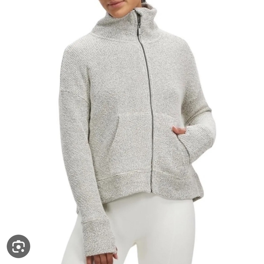 Sweaty Betty Restful Boucle Zip-Through Sweatshirt